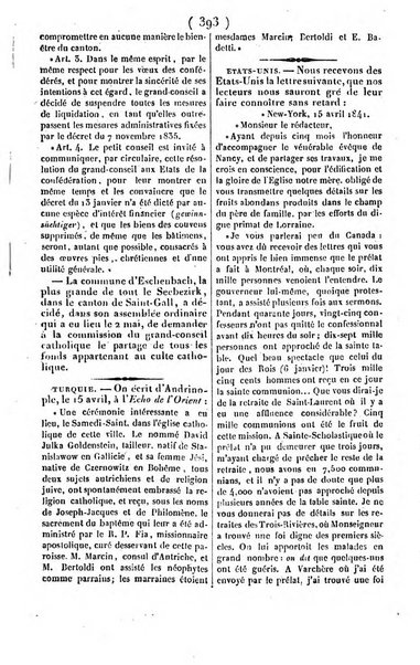 L'ami de la religion journal et revue ecclesiastique, politique et litteraire