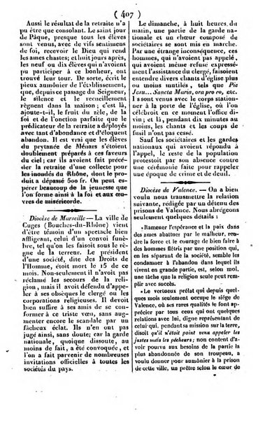 L'ami de la religion journal et revue ecclesiastique, politique et litteraire