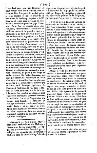 L'ami de la religion journal et revue ecclesiastique, politique et litteraire