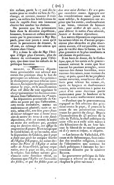 L'ami de la religion journal et revue ecclesiastique, politique et litteraire