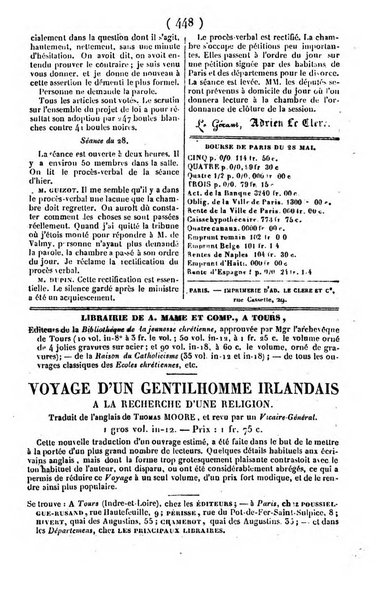 L'ami de la religion journal et revue ecclesiastique, politique et litteraire