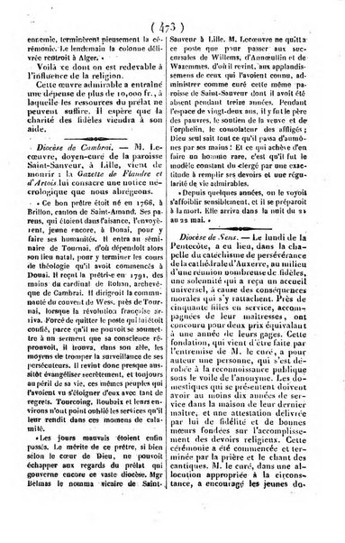 L'ami de la religion journal et revue ecclesiastique, politique et litteraire