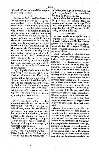 L'ami de la religion journal et revue ecclesiastique, politique et litteraire