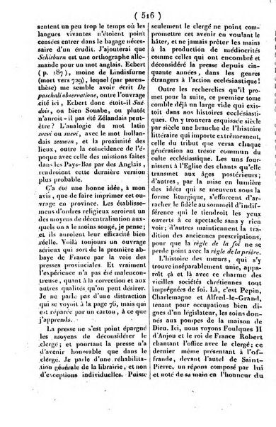 L'ami de la religion journal et revue ecclesiastique, politique et litteraire