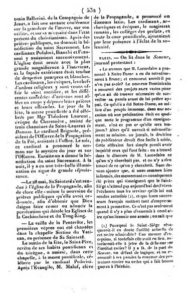 L'ami de la religion journal et revue ecclesiastique, politique et litteraire