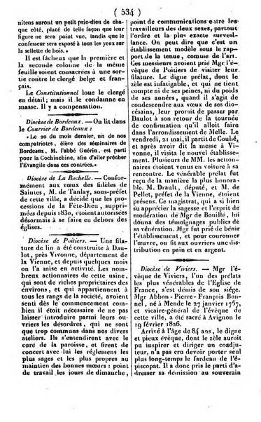 L'ami de la religion journal et revue ecclesiastique, politique et litteraire