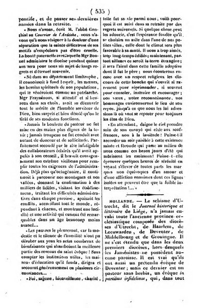 L'ami de la religion journal et revue ecclesiastique, politique et litteraire