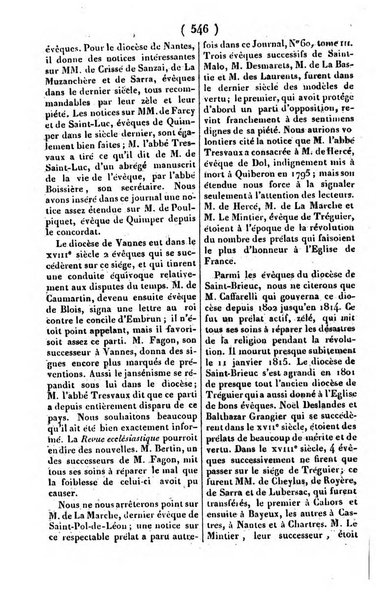 L'ami de la religion journal et revue ecclesiastique, politique et litteraire