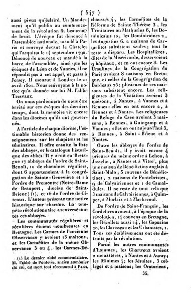 L'ami de la religion journal et revue ecclesiastique, politique et litteraire