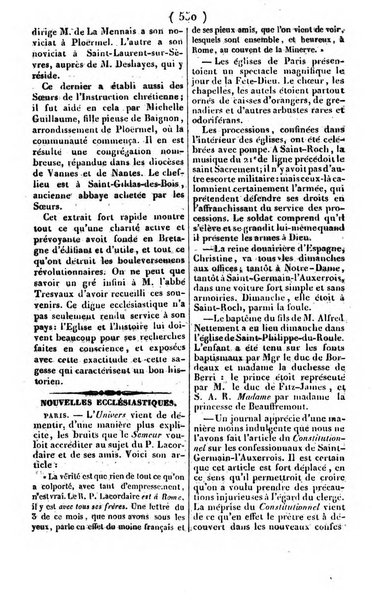 L'ami de la religion journal et revue ecclesiastique, politique et litteraire