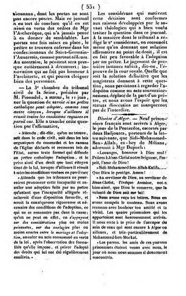 L'ami de la religion journal et revue ecclesiastique, politique et litteraire