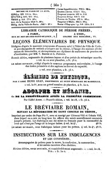 L'ami de la religion journal et revue ecclesiastique, politique et litteraire