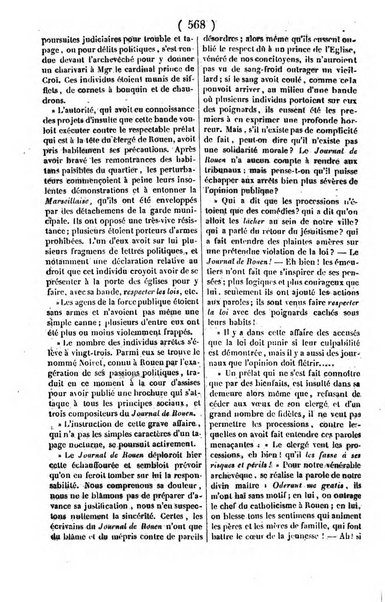 L'ami de la religion journal et revue ecclesiastique, politique et litteraire