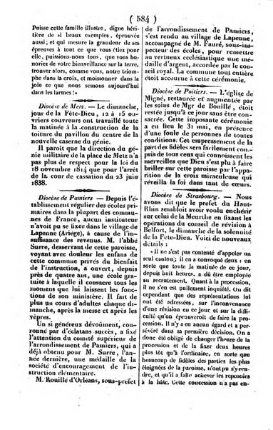 L'ami de la religion journal et revue ecclesiastique, politique et litteraire