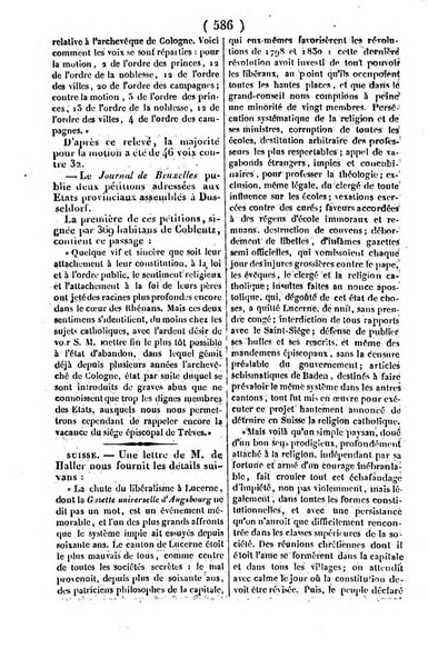 L'ami de la religion journal et revue ecclesiastique, politique et litteraire