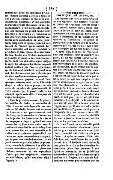 L'ami de la religion journal et revue ecclesiastique, politique et litteraire