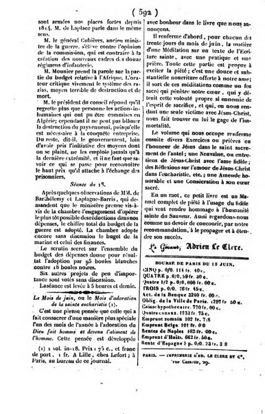 L'ami de la religion journal et revue ecclesiastique, politique et litteraire