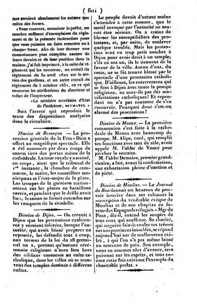 L'ami de la religion journal et revue ecclesiastique, politique et litteraire