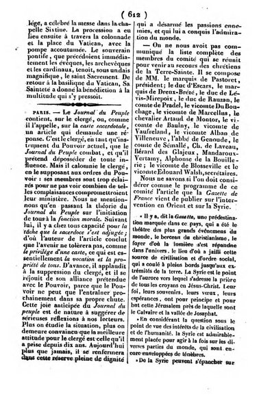 L'ami de la religion journal et revue ecclesiastique, politique et litteraire