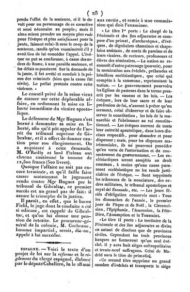 L'ami de la religion journal et revue ecclesiastique, politique et litteraire