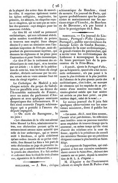 L'ami de la religion journal et revue ecclesiastique, politique et litteraire