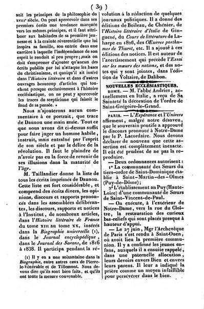 L'ami de la religion journal et revue ecclesiastique, politique et litteraire