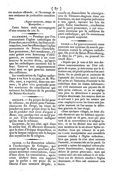 L'ami de la religion journal et revue ecclesiastique, politique et litteraire