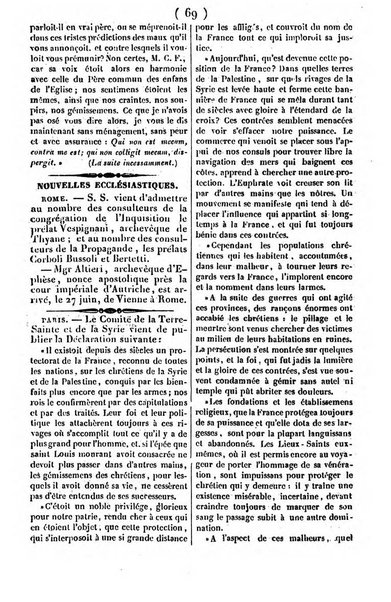 L'ami de la religion journal et revue ecclesiastique, politique et litteraire