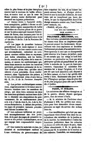 L'ami de la religion journal et revue ecclesiastique, politique et litteraire