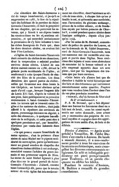 L'ami de la religion journal et revue ecclesiastique, politique et litteraire