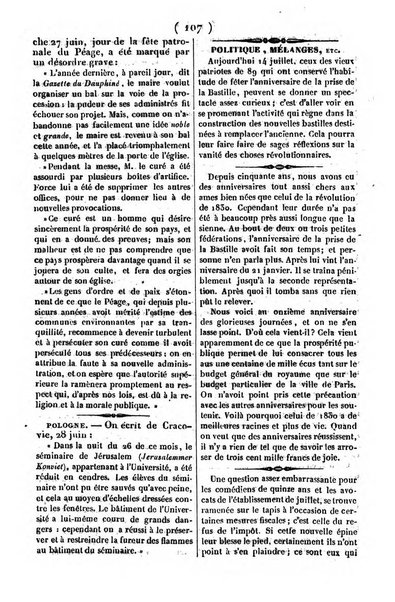 L'ami de la religion journal et revue ecclesiastique, politique et litteraire