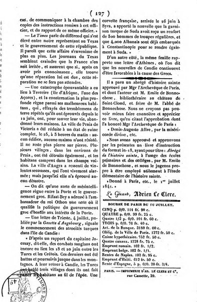 L'ami de la religion journal et revue ecclesiastique, politique et litteraire