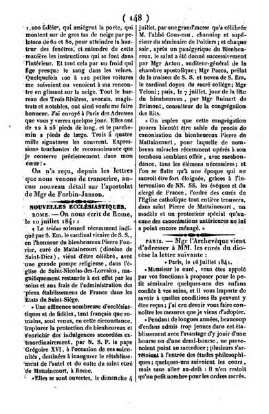 L'ami de la religion journal et revue ecclesiastique, politique et litteraire