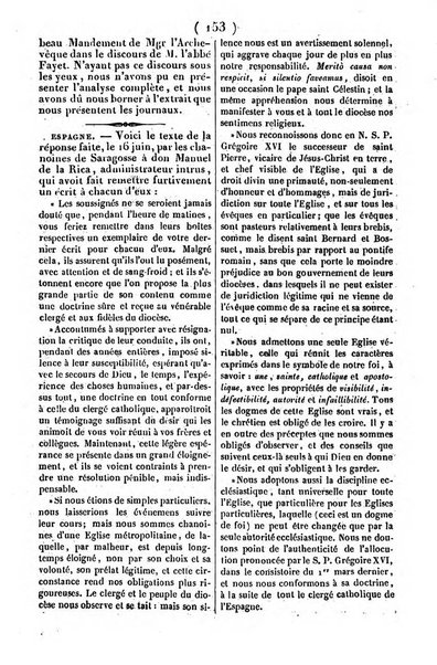 L'ami de la religion journal et revue ecclesiastique, politique et litteraire