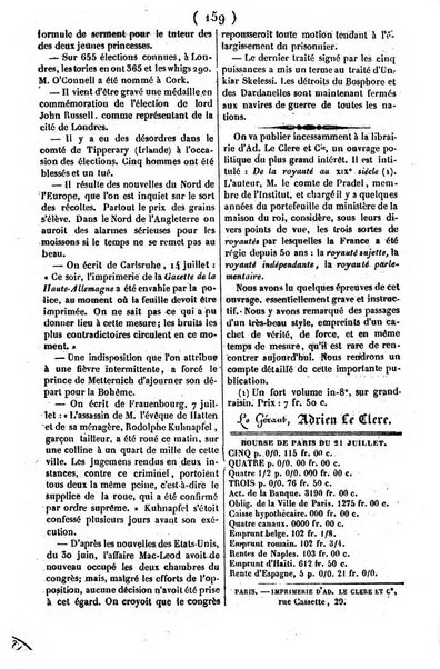 L'ami de la religion journal et revue ecclesiastique, politique et litteraire