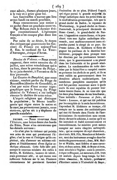 L'ami de la religion journal et revue ecclesiastique, politique et litteraire