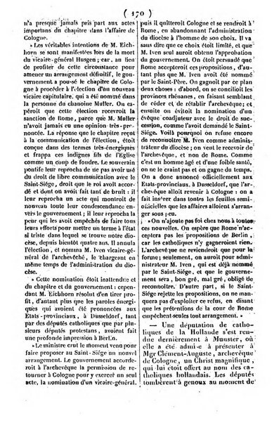 L'ami de la religion journal et revue ecclesiastique, politique et litteraire