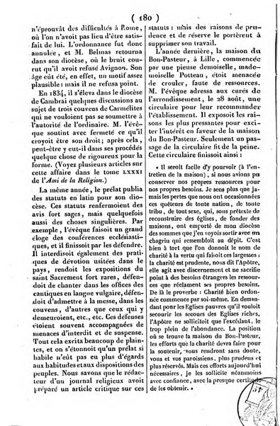 L'ami de la religion journal et revue ecclesiastique, politique et litteraire