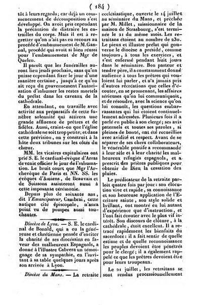 L'ami de la religion journal et revue ecclesiastique, politique et litteraire