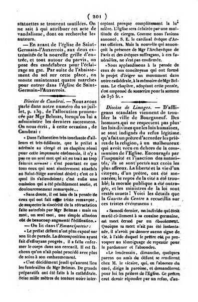 L'ami de la religion journal et revue ecclesiastique, politique et litteraire