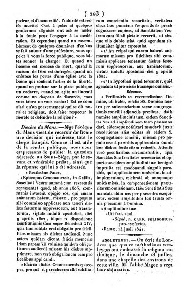 L'ami de la religion journal et revue ecclesiastique, politique et litteraire