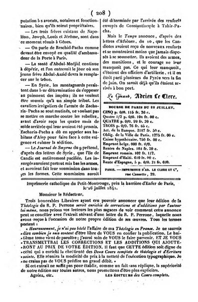 L'ami de la religion journal et revue ecclesiastique, politique et litteraire