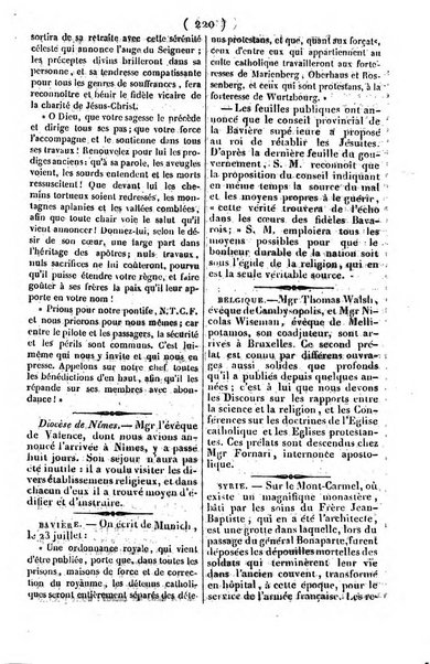 L'ami de la religion journal et revue ecclesiastique, politique et litteraire