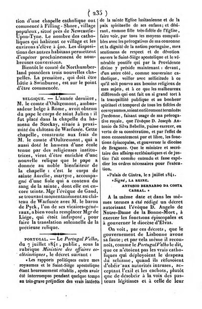 L'ami de la religion journal et revue ecclesiastique, politique et litteraire