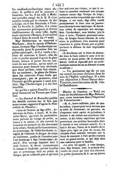 L'ami de la religion journal et revue ecclesiastique, politique et litteraire