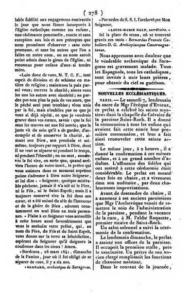 L'ami de la religion journal et revue ecclesiastique, politique et litteraire