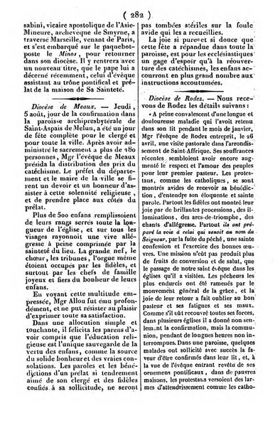 L'ami de la religion journal et revue ecclesiastique, politique et litteraire