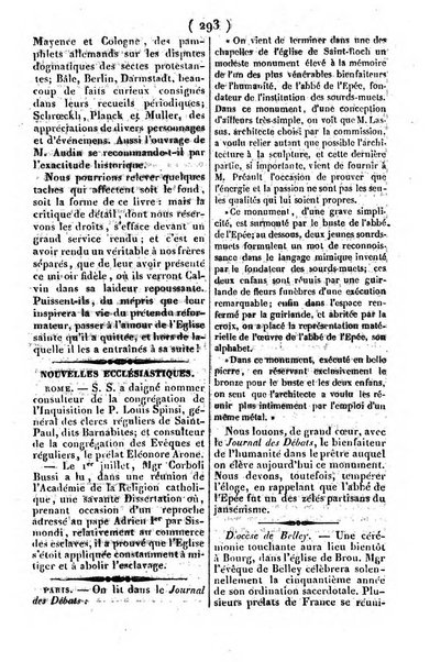 L'ami de la religion journal et revue ecclesiastique, politique et litteraire