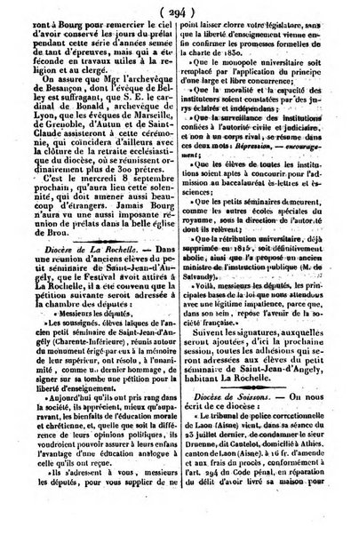 L'ami de la religion journal et revue ecclesiastique, politique et litteraire