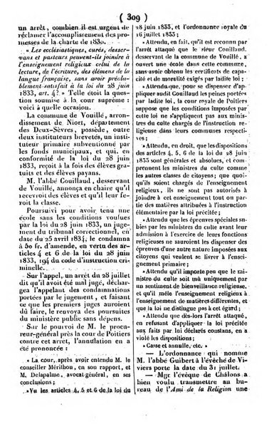 L'ami de la religion journal et revue ecclesiastique, politique et litteraire